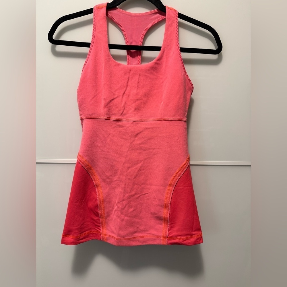 Lululemon Athletica Coral and Tangerine Tank Top